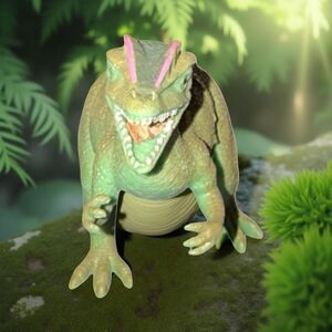 Boley Dilophosaurus Dinosaur Dino PVC Hard Plastic Figure 7” B10